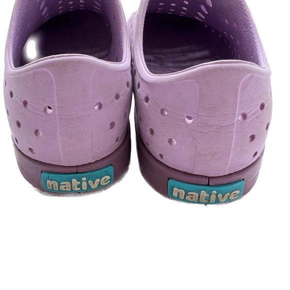 Native Jefferson 2 Tone Purple Water Shoes Size J3 Slip On Sandals Quick Dry - Picture 4 of 8